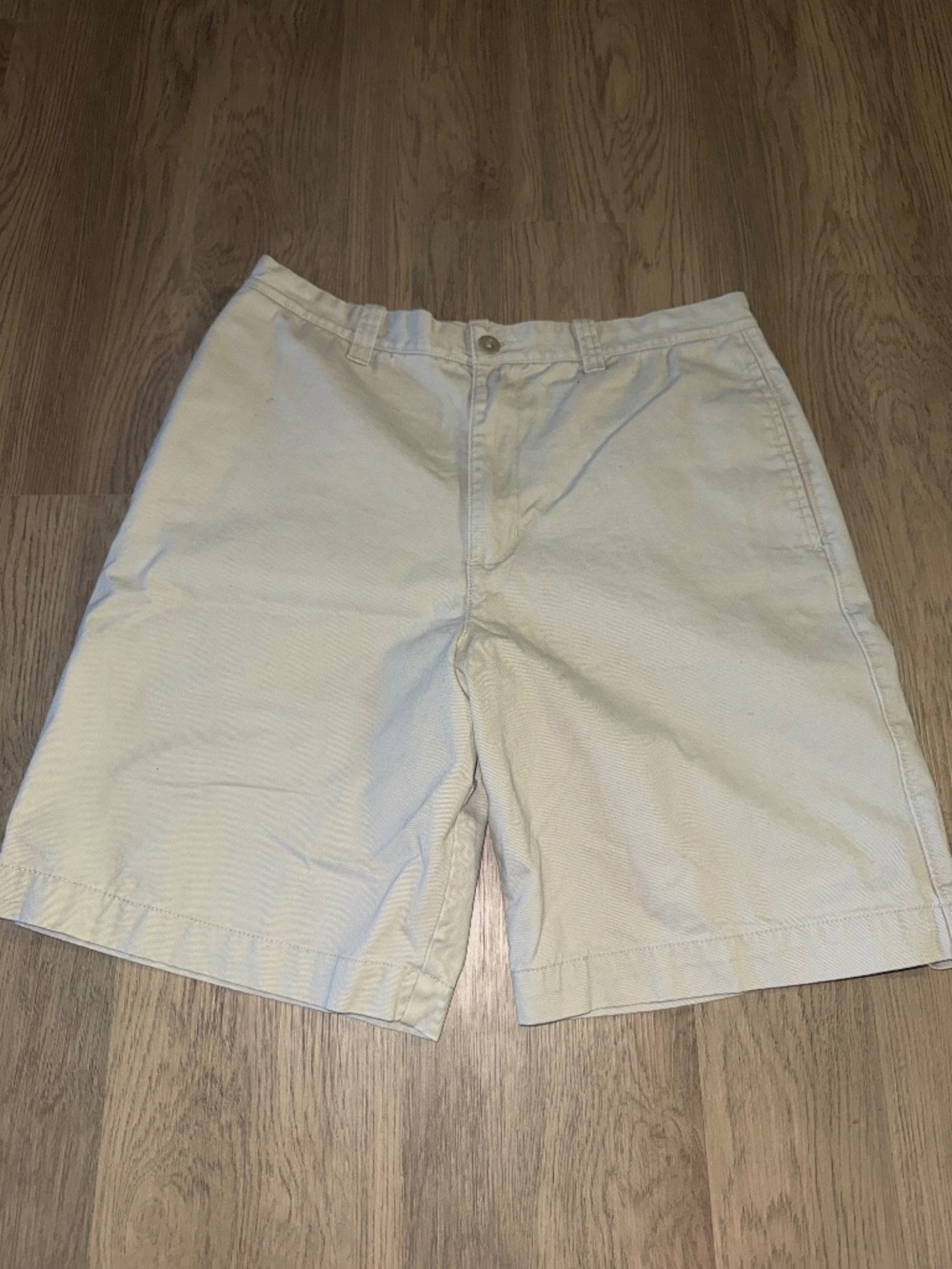 Classic Neutral Khaki Shorts – Clean Cut Everyday Essential, Minimalist Summer